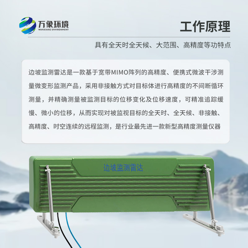 邊坡穩(wěn)定監(jiān)測雷達可精準追蹤緩慢、微小的位移